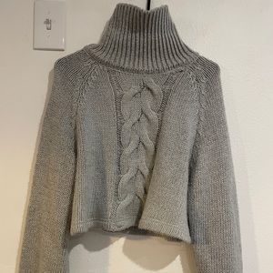 Crop Turtleneck Sweater
